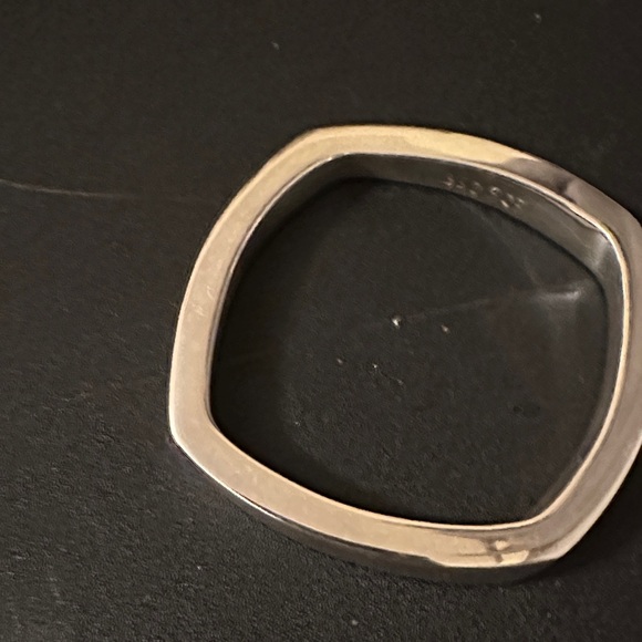 Silver Square Ring - Picture 1 of 3